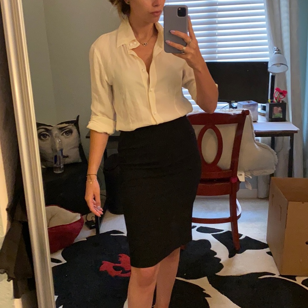 MaxMara black pencil skirt